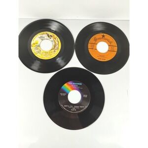 Lot of (9) 45 RPM Ray Stevens Jackie Wilson Loretta Lynn Conway Twitty Used Read